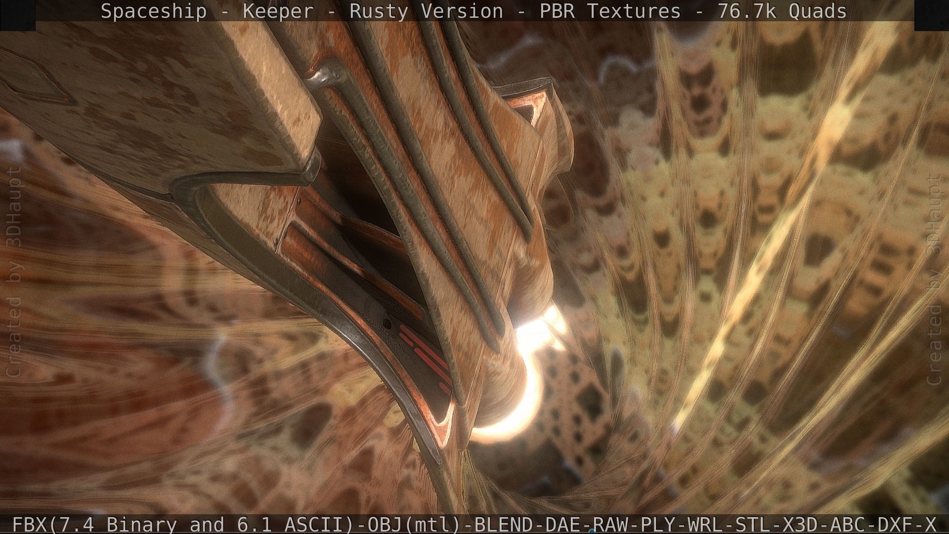 Spaceship - Keeper - Rusty Version 3D model_189