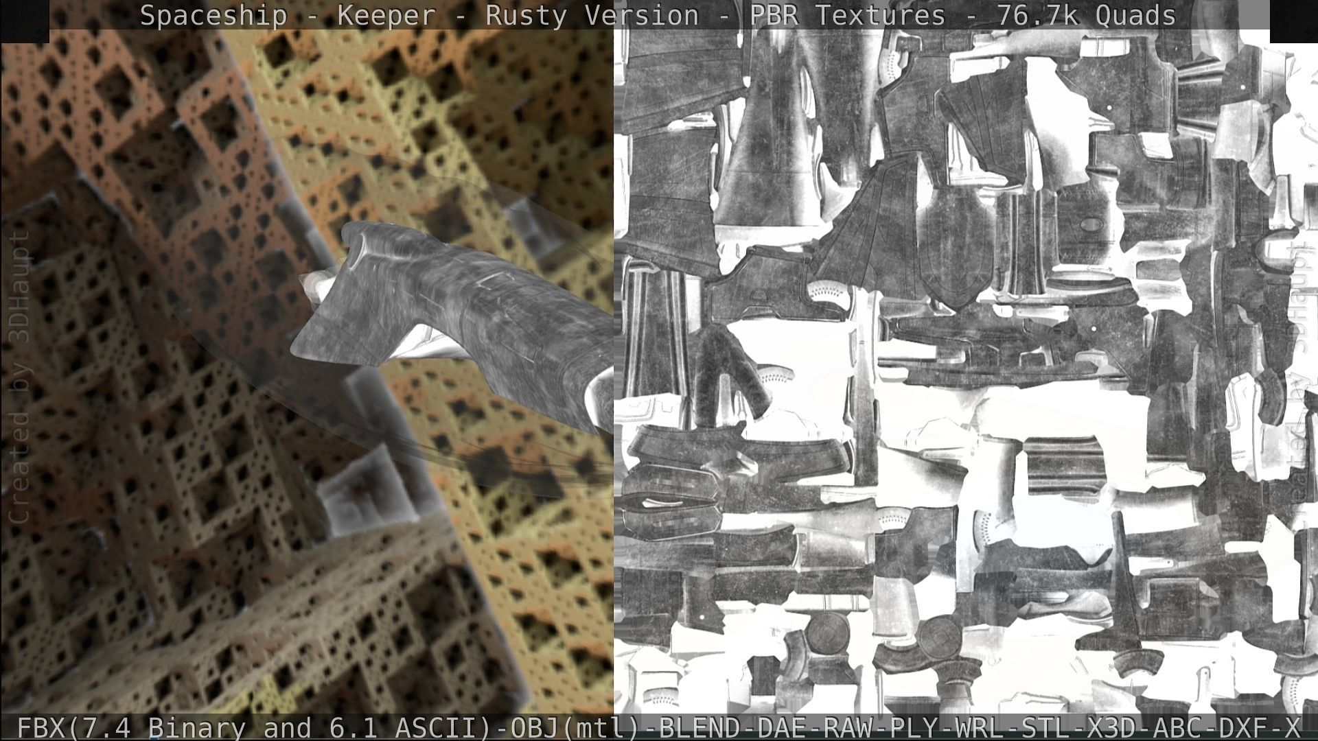 Spaceship - Keeper - Rusty Version 3D model_371