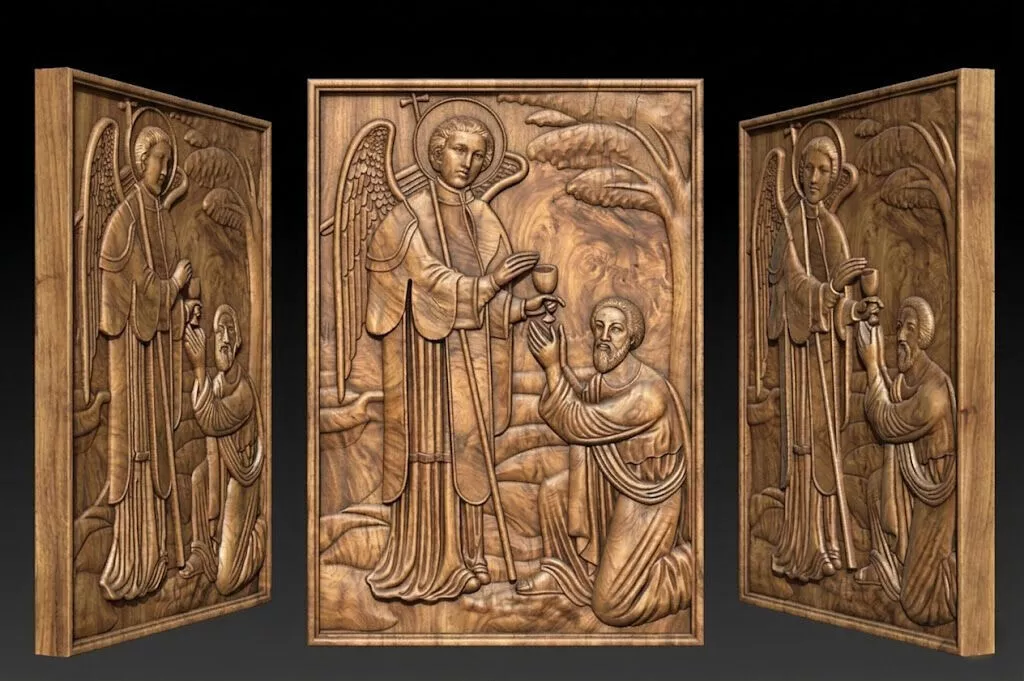 Saint Uriel Relief 3D Model CNC and 3D Print Ready 3D print model