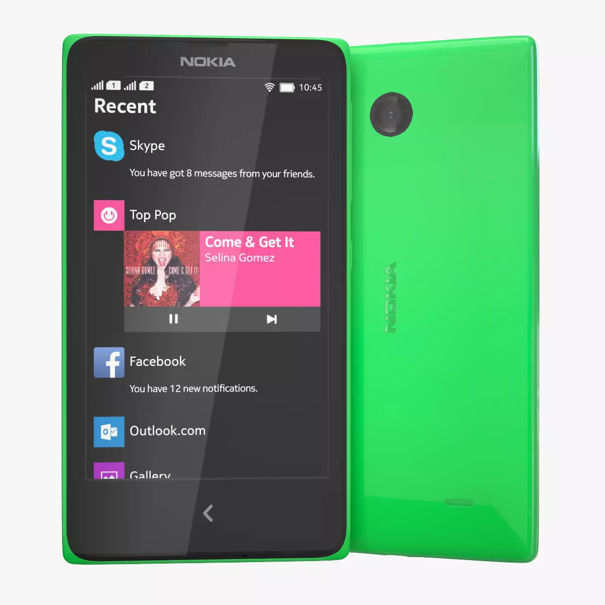Nokia X Green 3D model