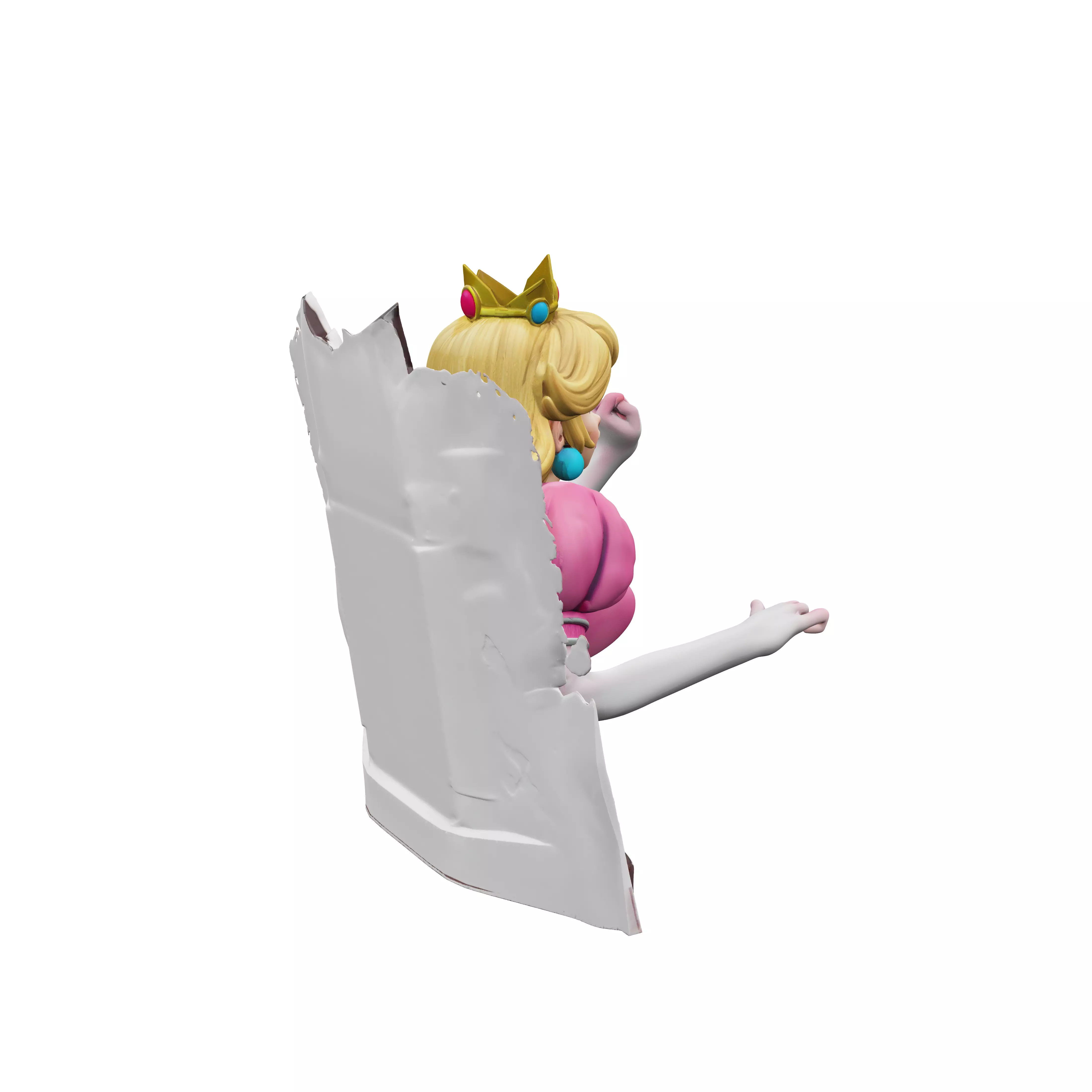 Princess Peach Breakthrough 3D model