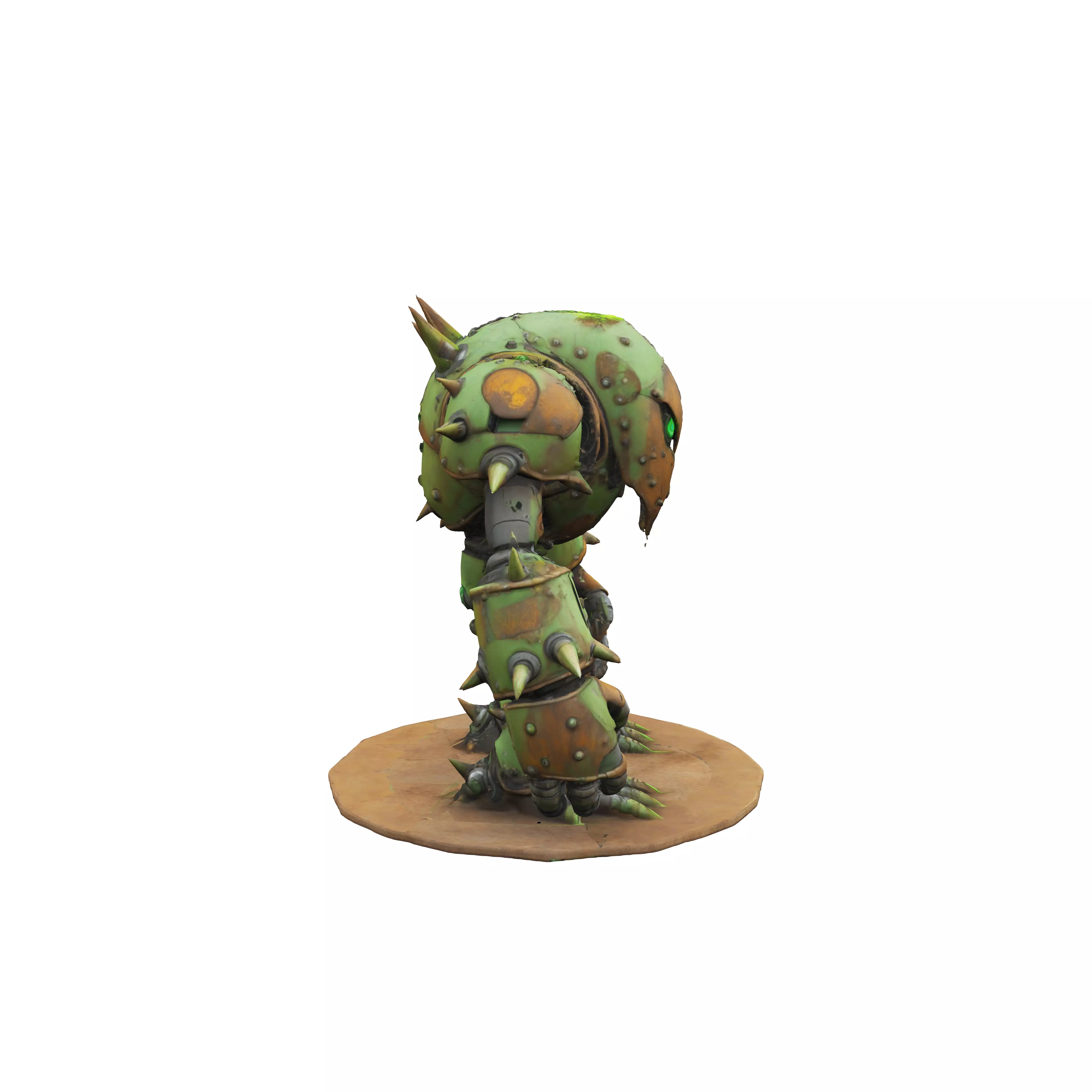rusted metal golem monster 3D model