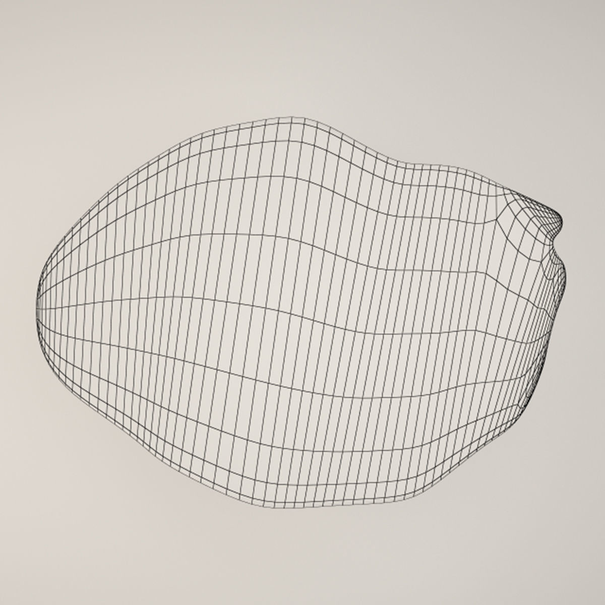 Suar Wood Table 3D model_3