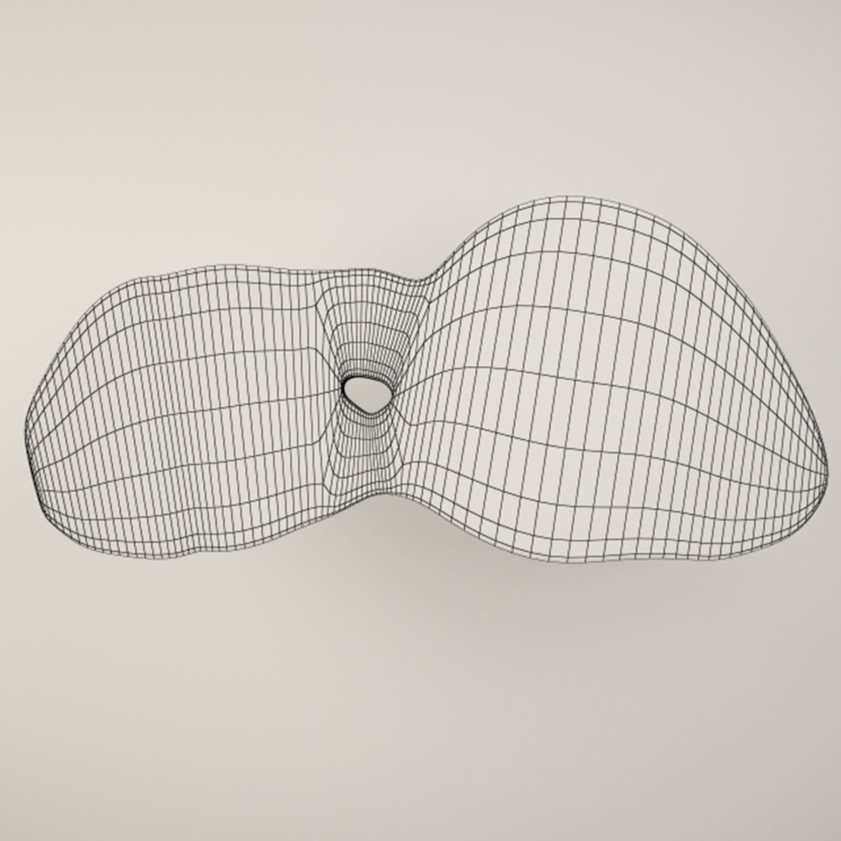 Suar Wood Table 3D model_3