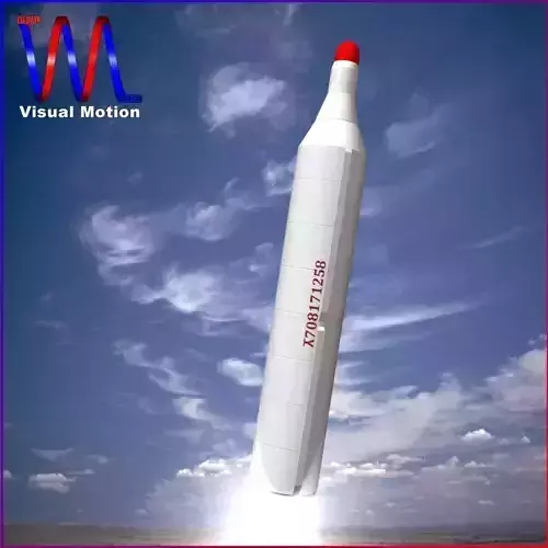 BM25 Musudan 2 Stage Ballitic Missile 3D model