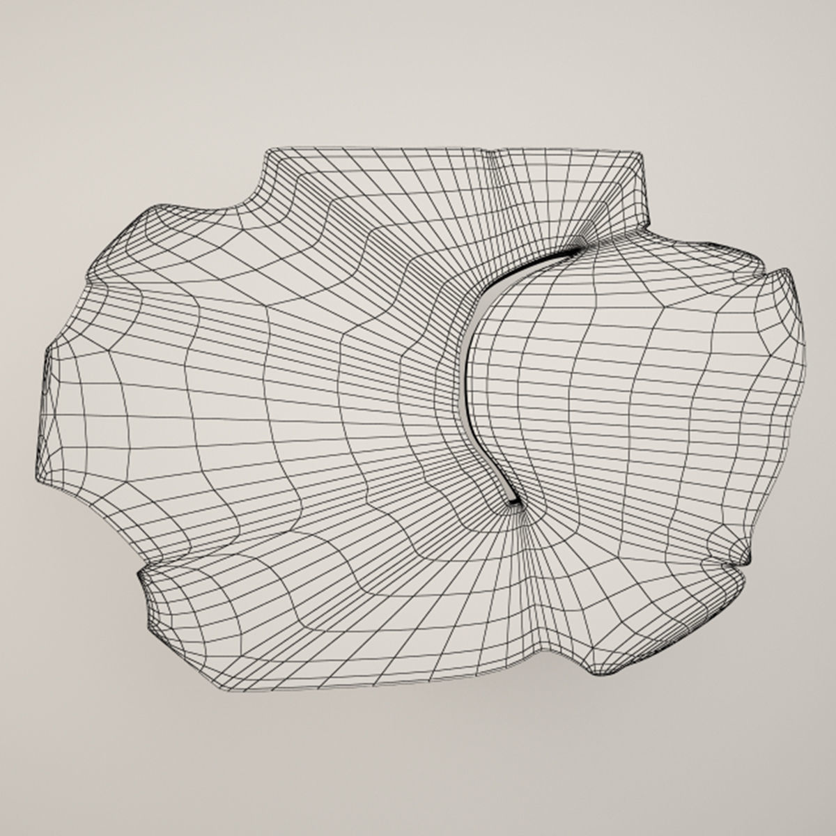 Suar Wood Table 3D model_3