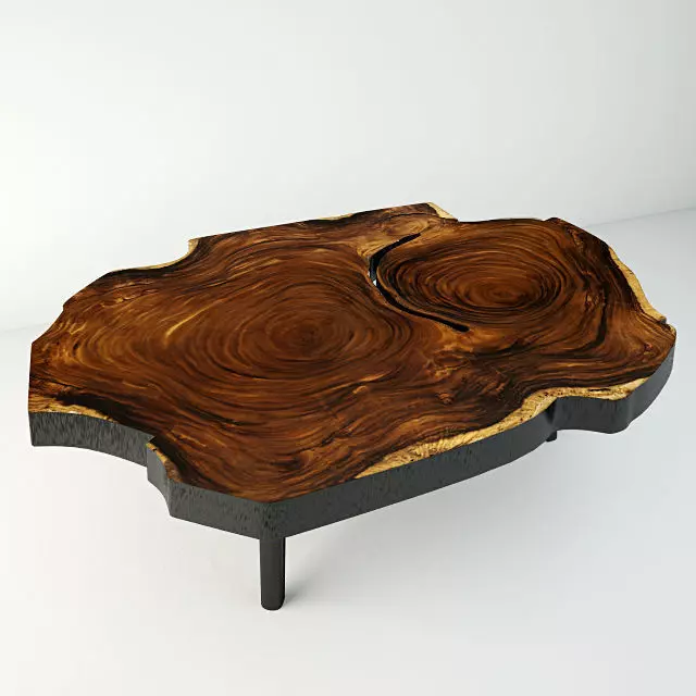 Suar Wood Table 3D model_0
