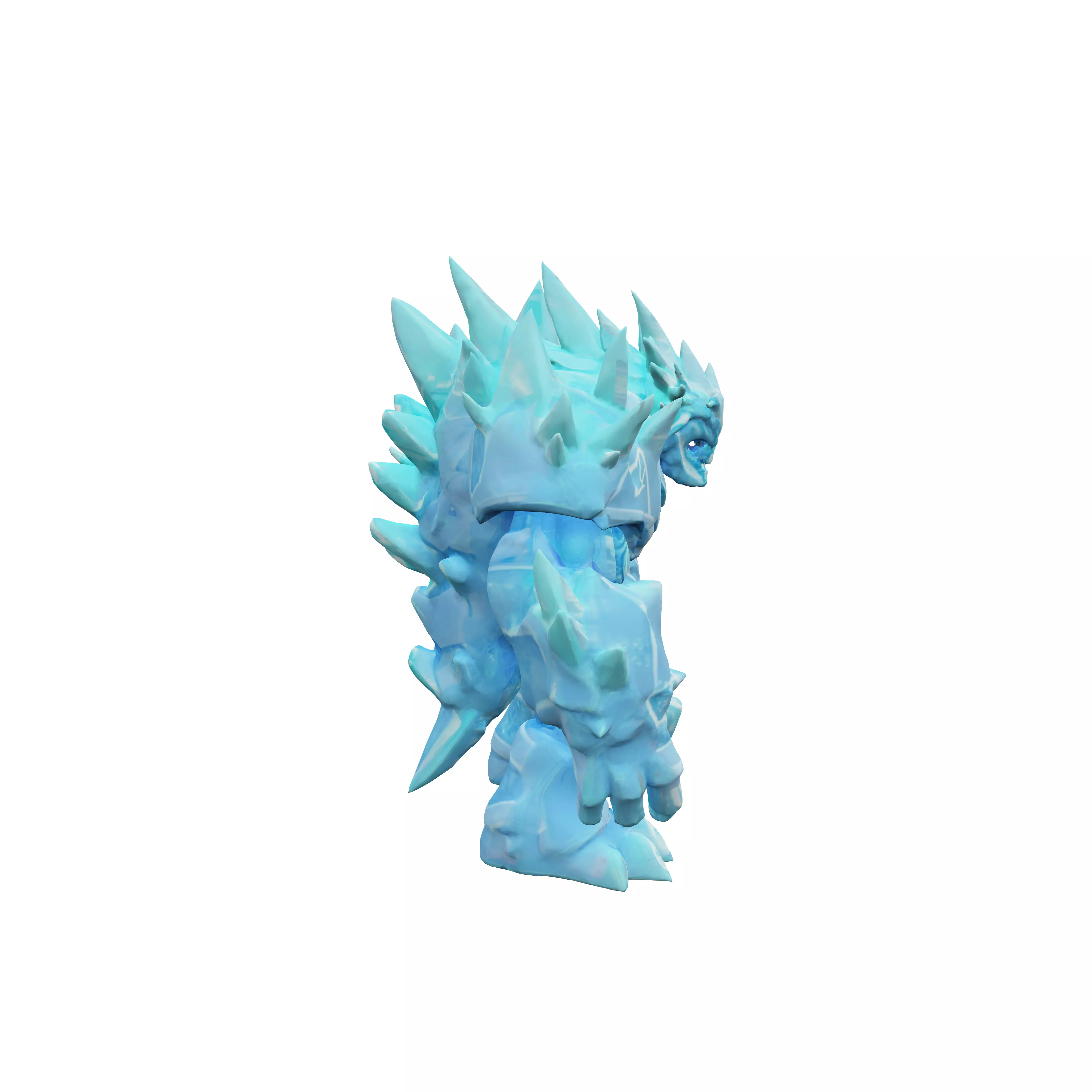 scifi fantasy ice robotic elemental emblem massive disparate ... 3D model