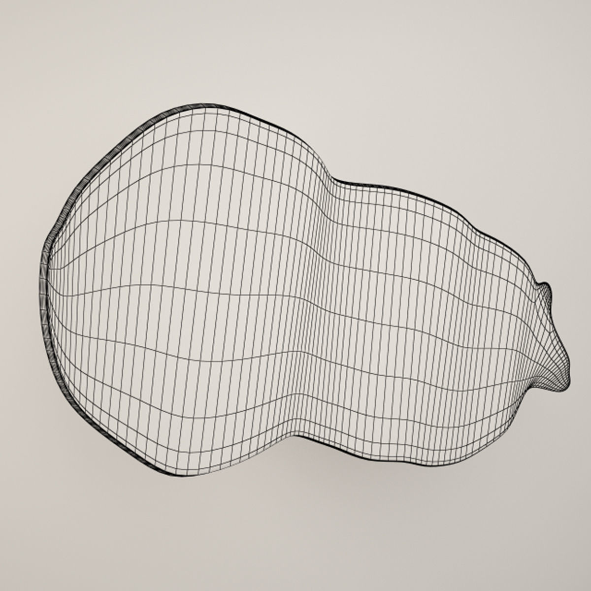 Suar Wood Table 3D model_3