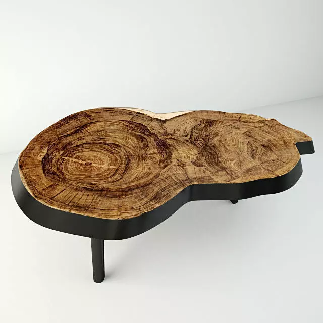 Suar Wood Table 3D model_0