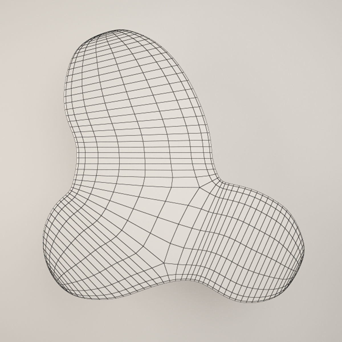 Suar Wood Table 3D model_3