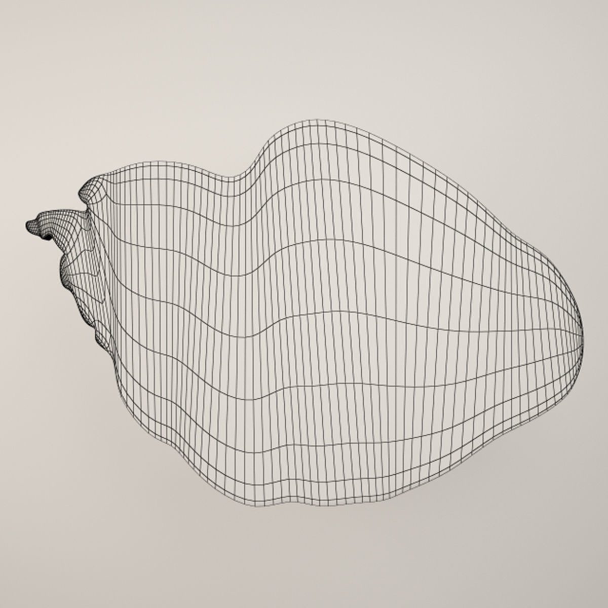Suar Wood Table 3D model_3