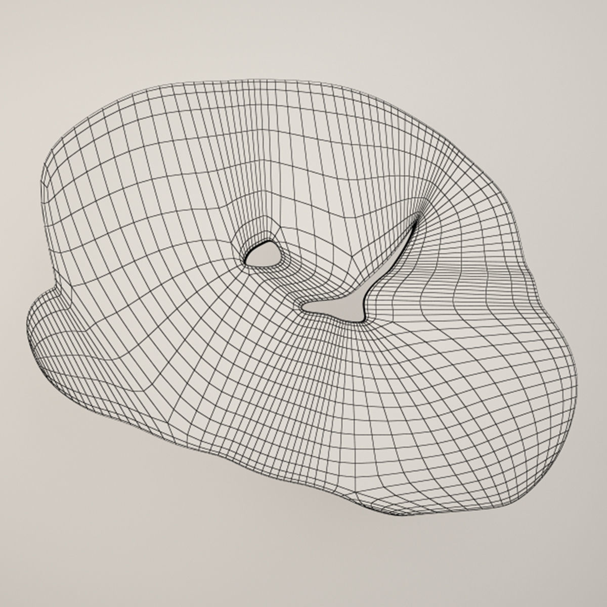 Suar Wood Table 3D model_3