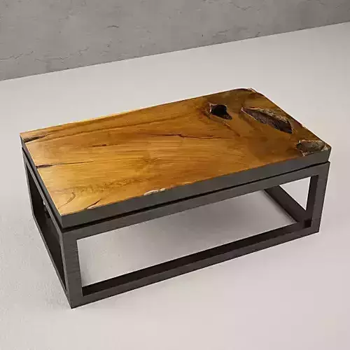 Teak Coffee Table 3D model