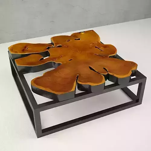 Teak Coffee Table 3D model