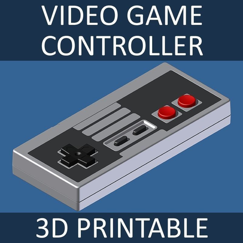 Vintage Video Game Controller - 3D Printable 3D print model