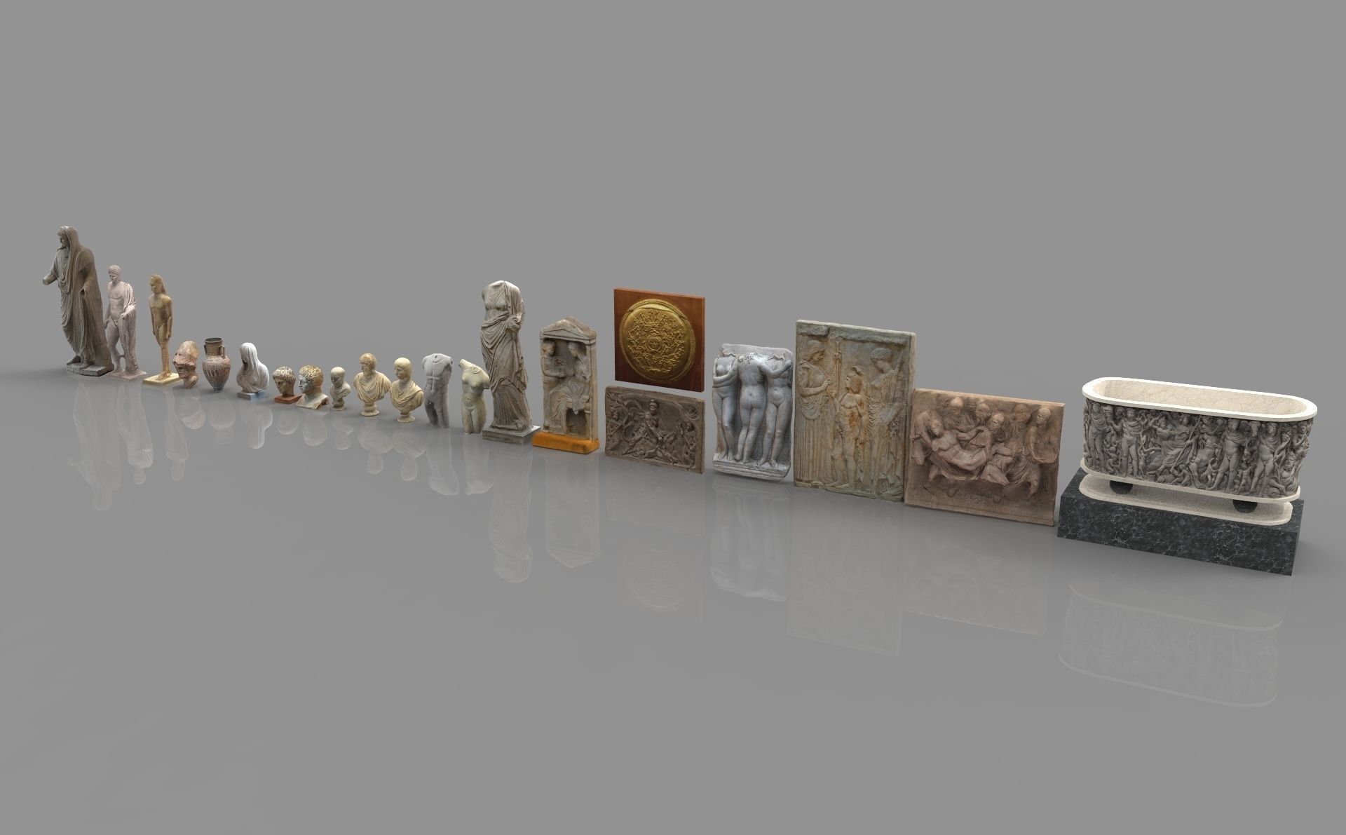 Museum Pack - Ancient Cultures Bundle Low-poly 3D model_8