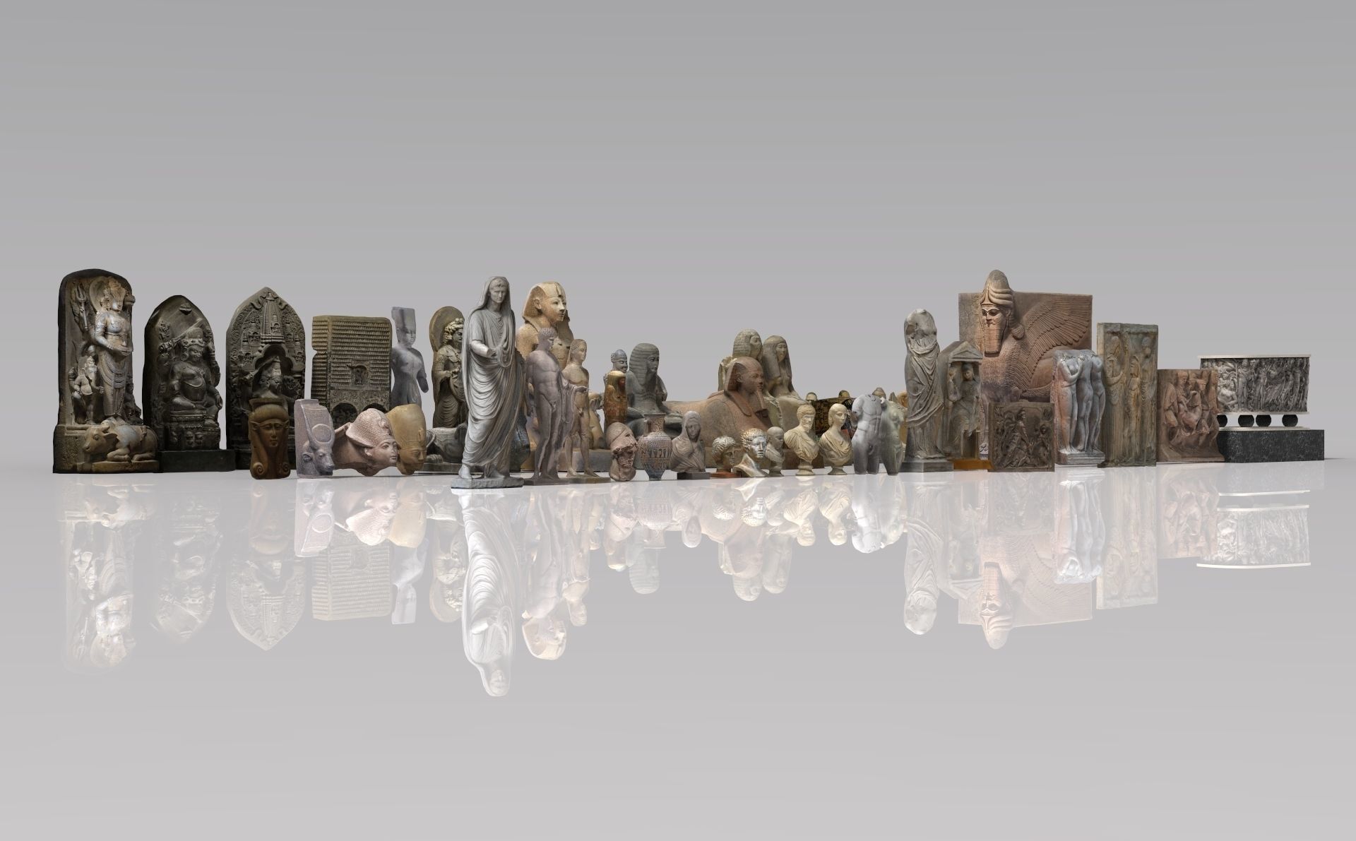 Museum Pack - Ancient Cultures Bundle Low-poly 3D model_1
