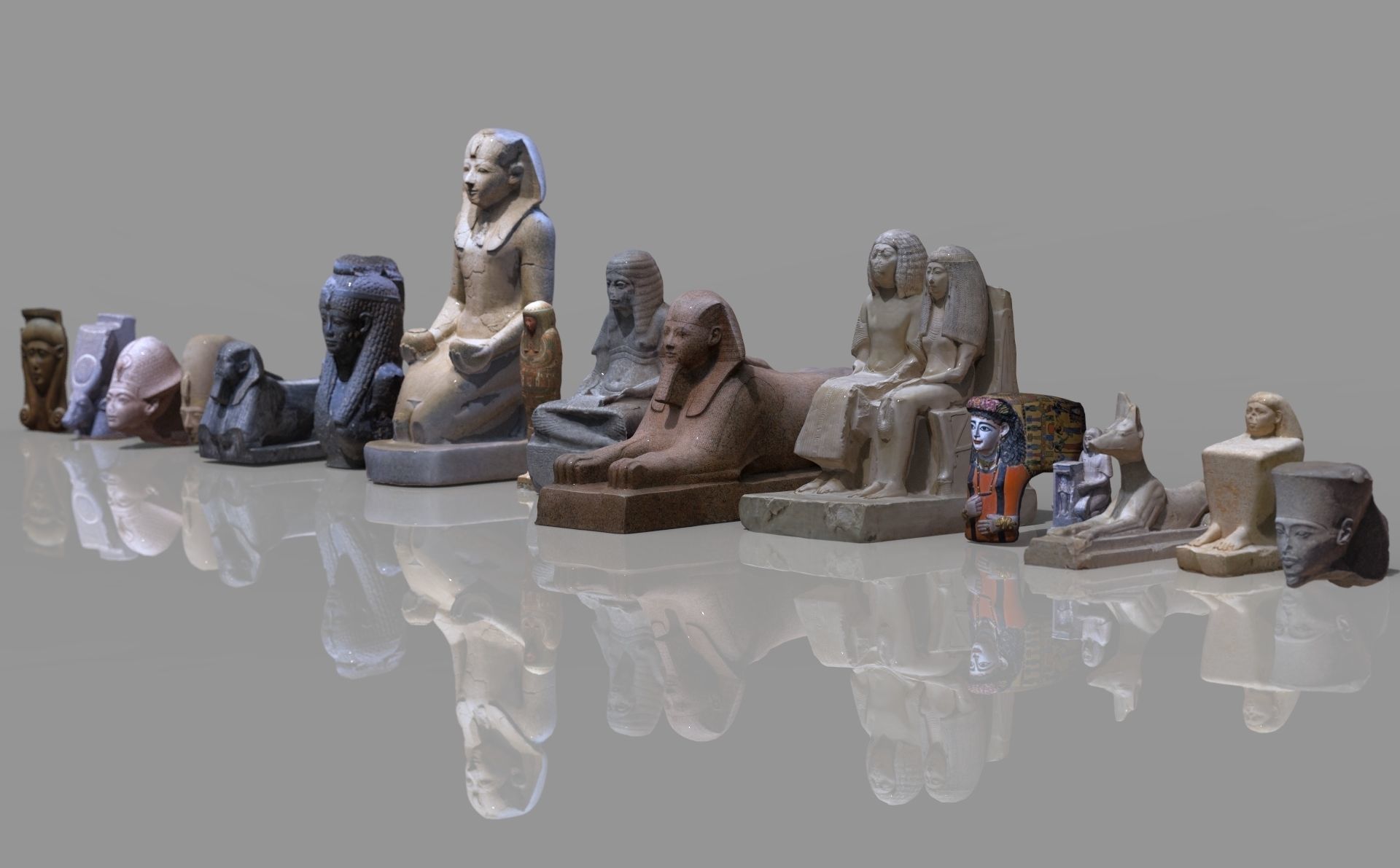 Museum Pack - Ancient Cultures Bundle Low-poly 3D model_9
