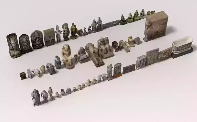 Museum Pack  - Ancient Cultures Bundle Low-poly 3D model