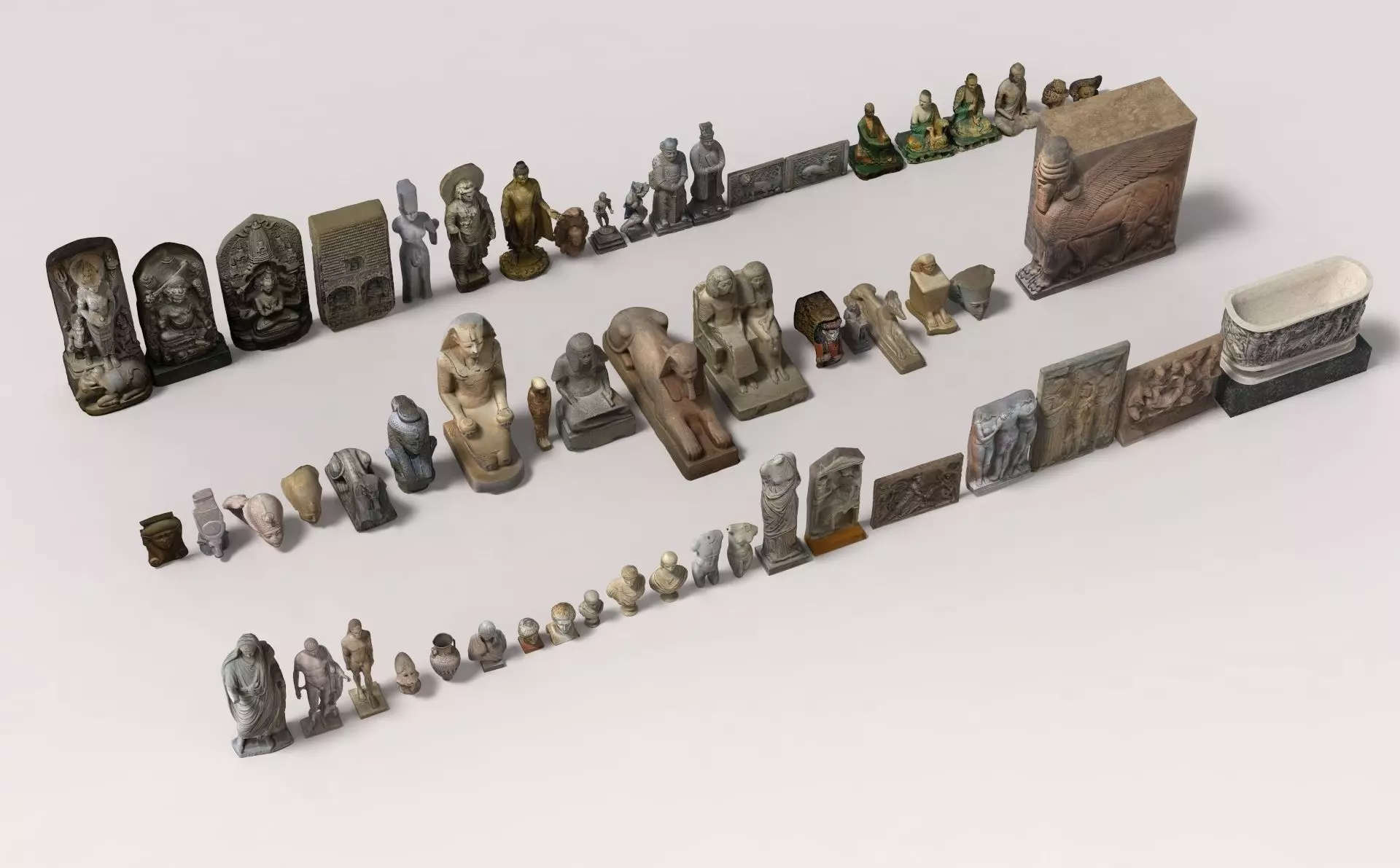 Museum Pack - Ancient Cultures Bundle Low-poly 3D model_0