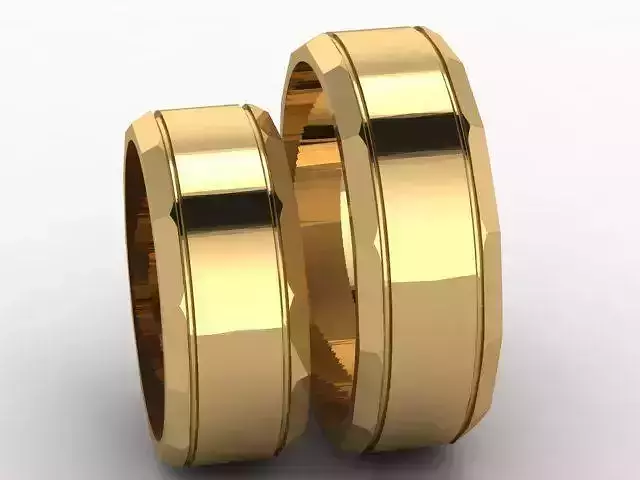 Wedding rings of the classic