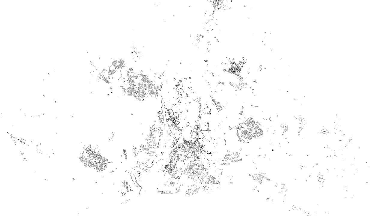 Cardiff Streets and Buildings 3D model_5