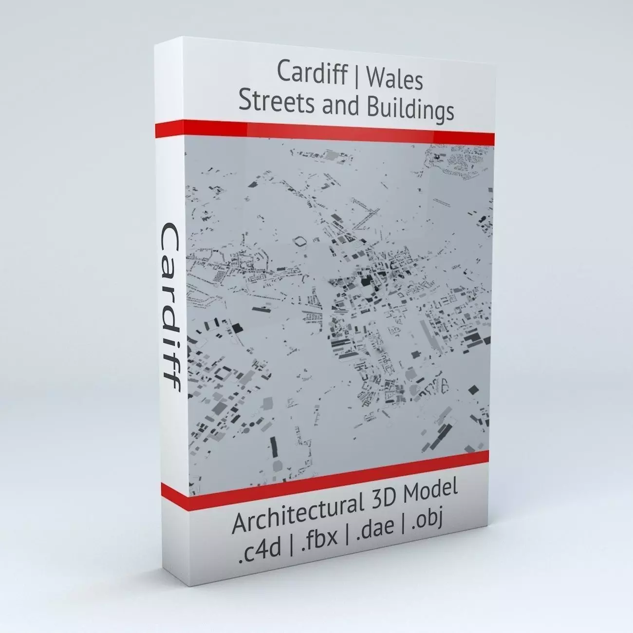 Cardiff Streets and Buildings 3D model_0