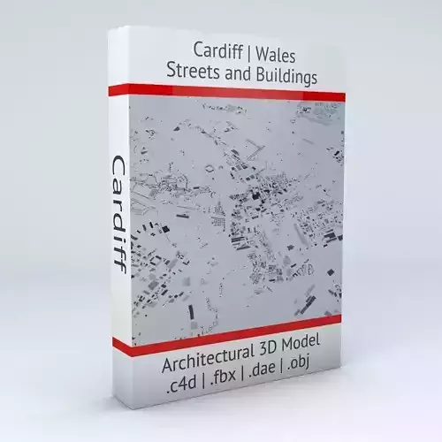 Cardiff Streets and Buildings 3D model Cardiff Streets and Buildings 3D model
