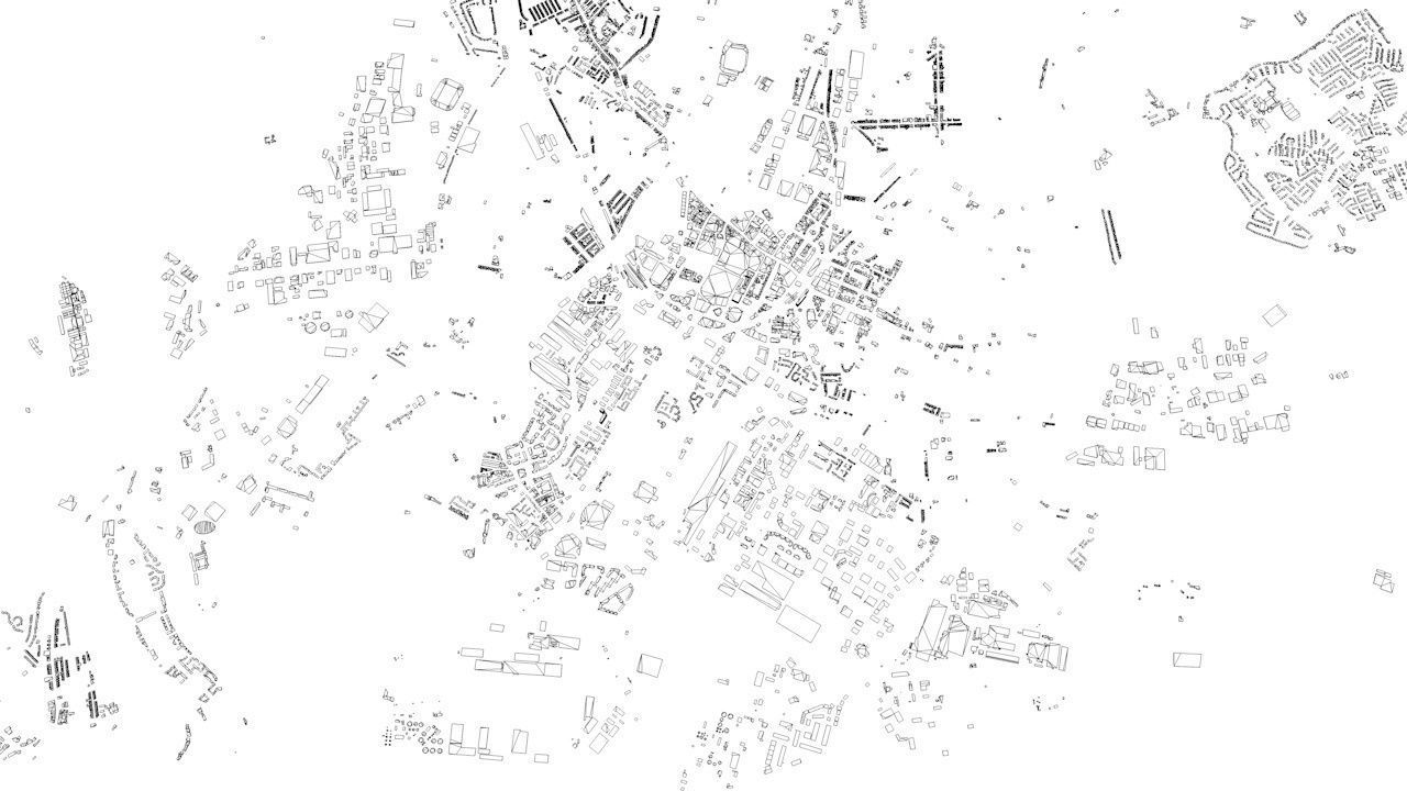 Cardiff Streets and Buildings 3D model_6