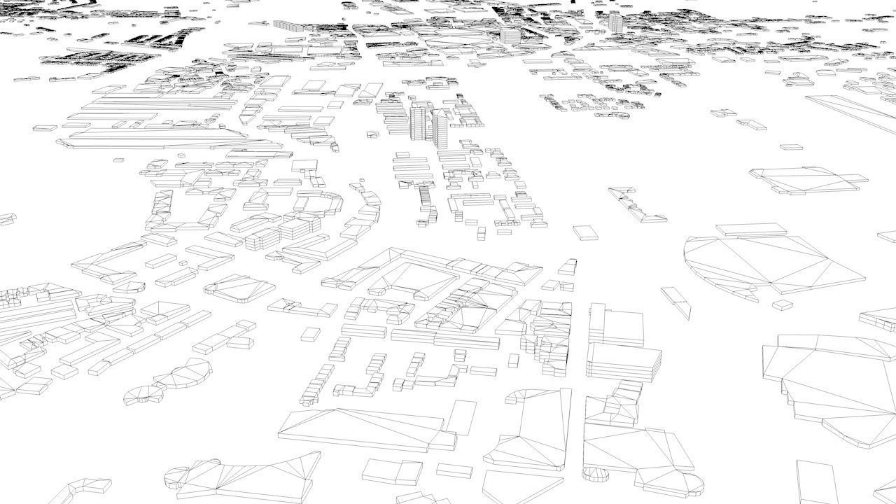 Cardiff Streets and Buildings 3D model_7