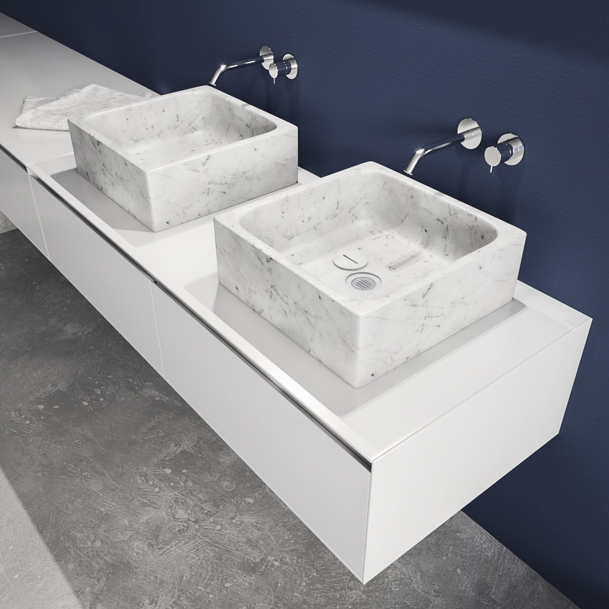 Bathroom furniture set Panta Rei 3D model_3