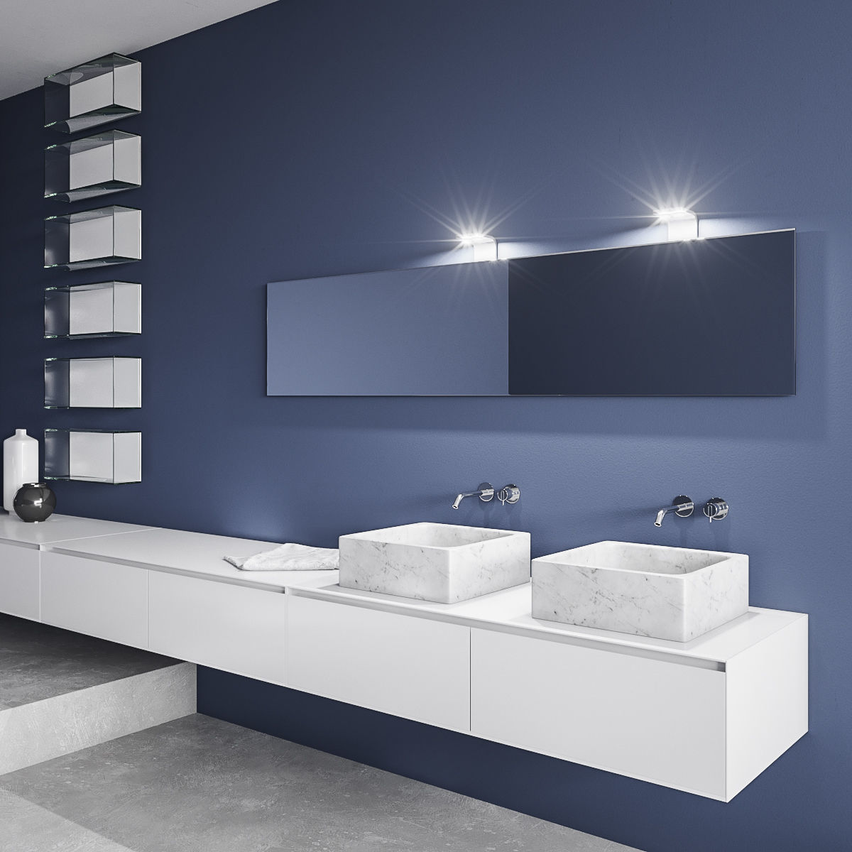 Bathroom furniture set Panta Rei 3D model_1