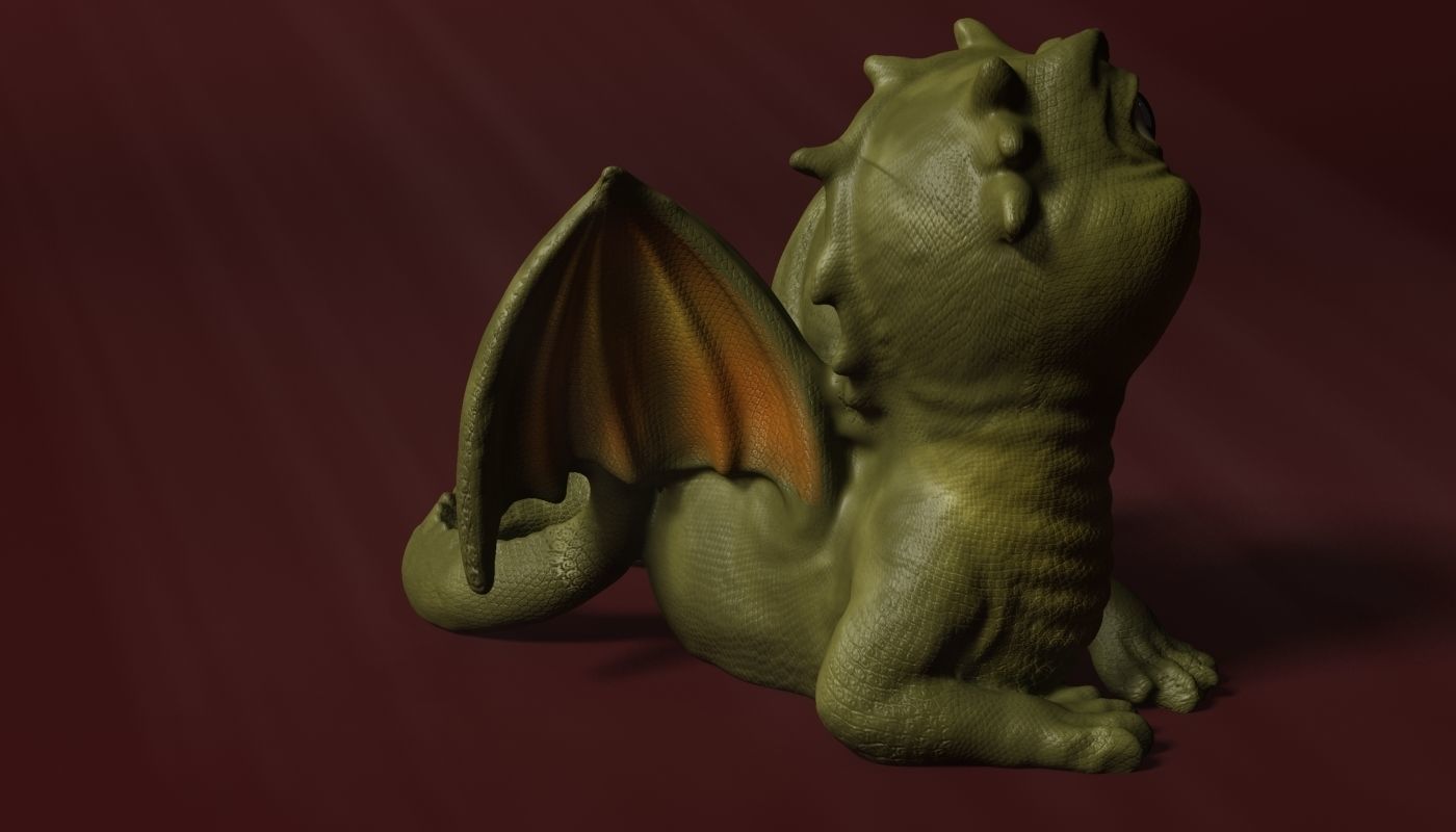 Baby Dragon 3D model_1