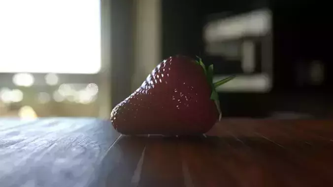 High Quality Strawberry 3D model