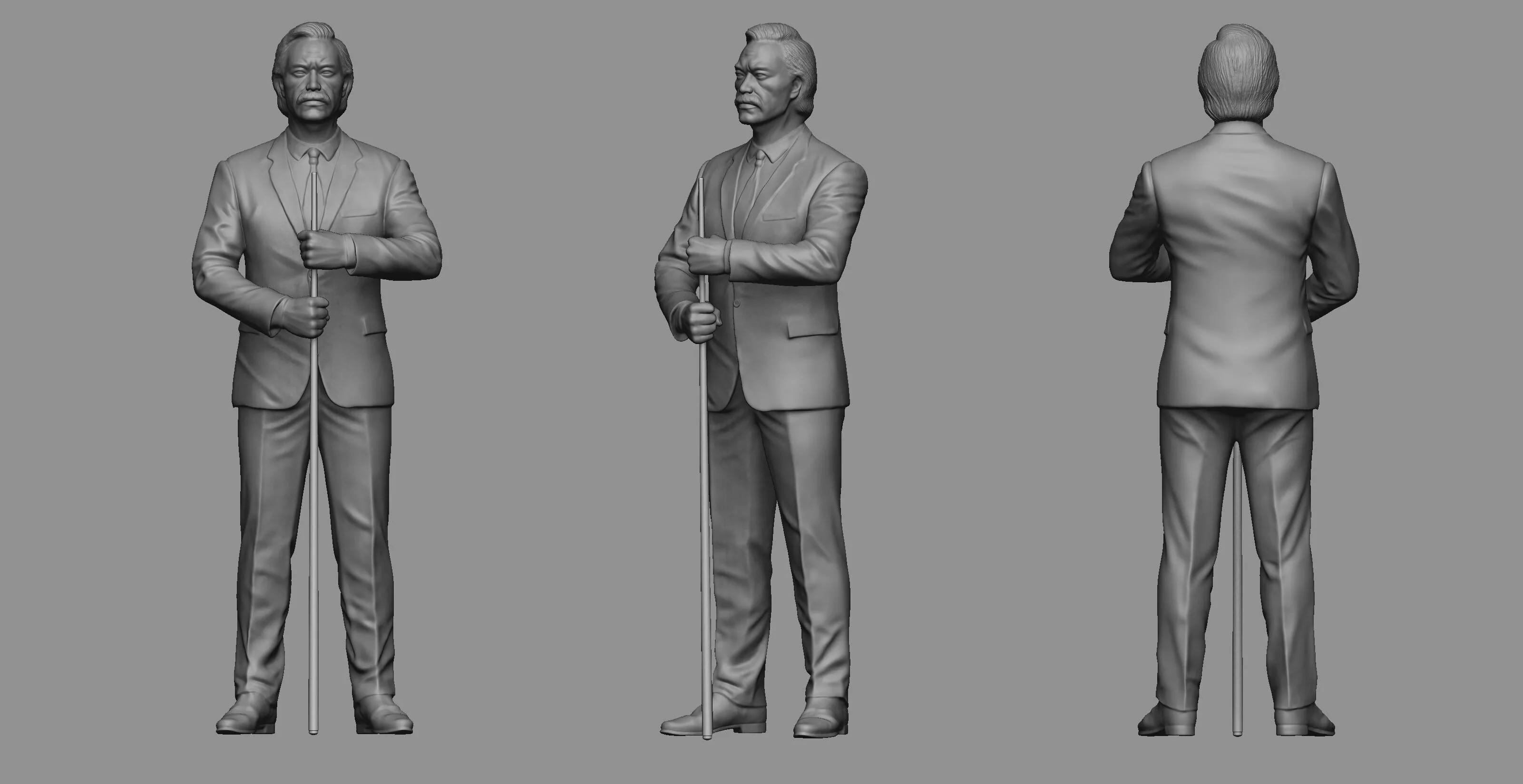 Billiard Man - 3d Print model 3D print model