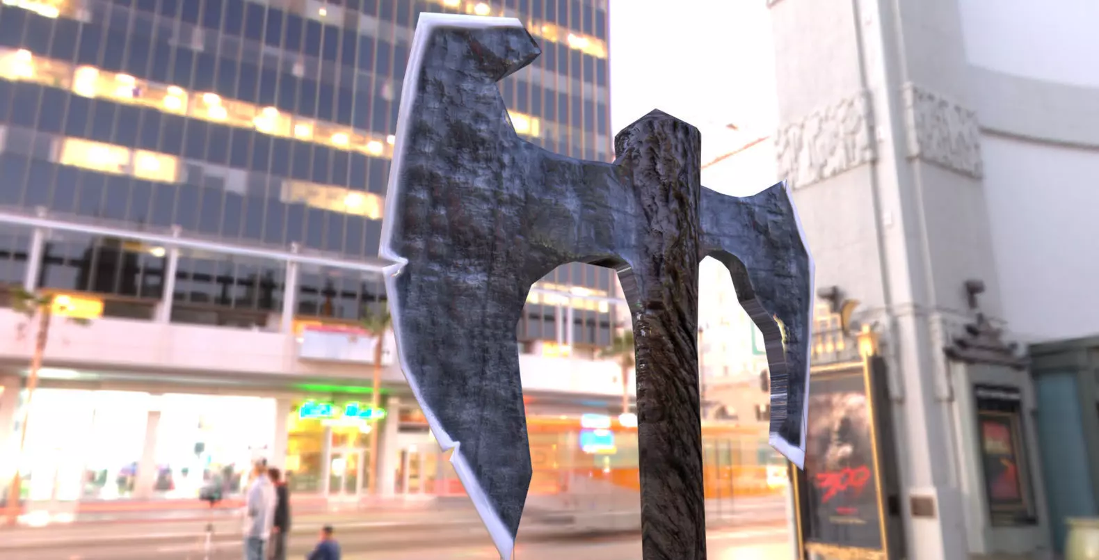 Vikings Axe HD Textures Free 3D model
