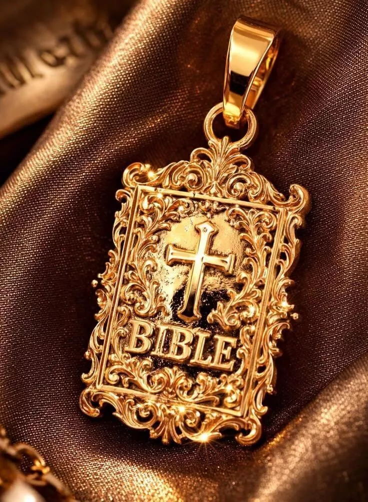 Pendant Bible Cross Pendant Religious Pendant 3D print model