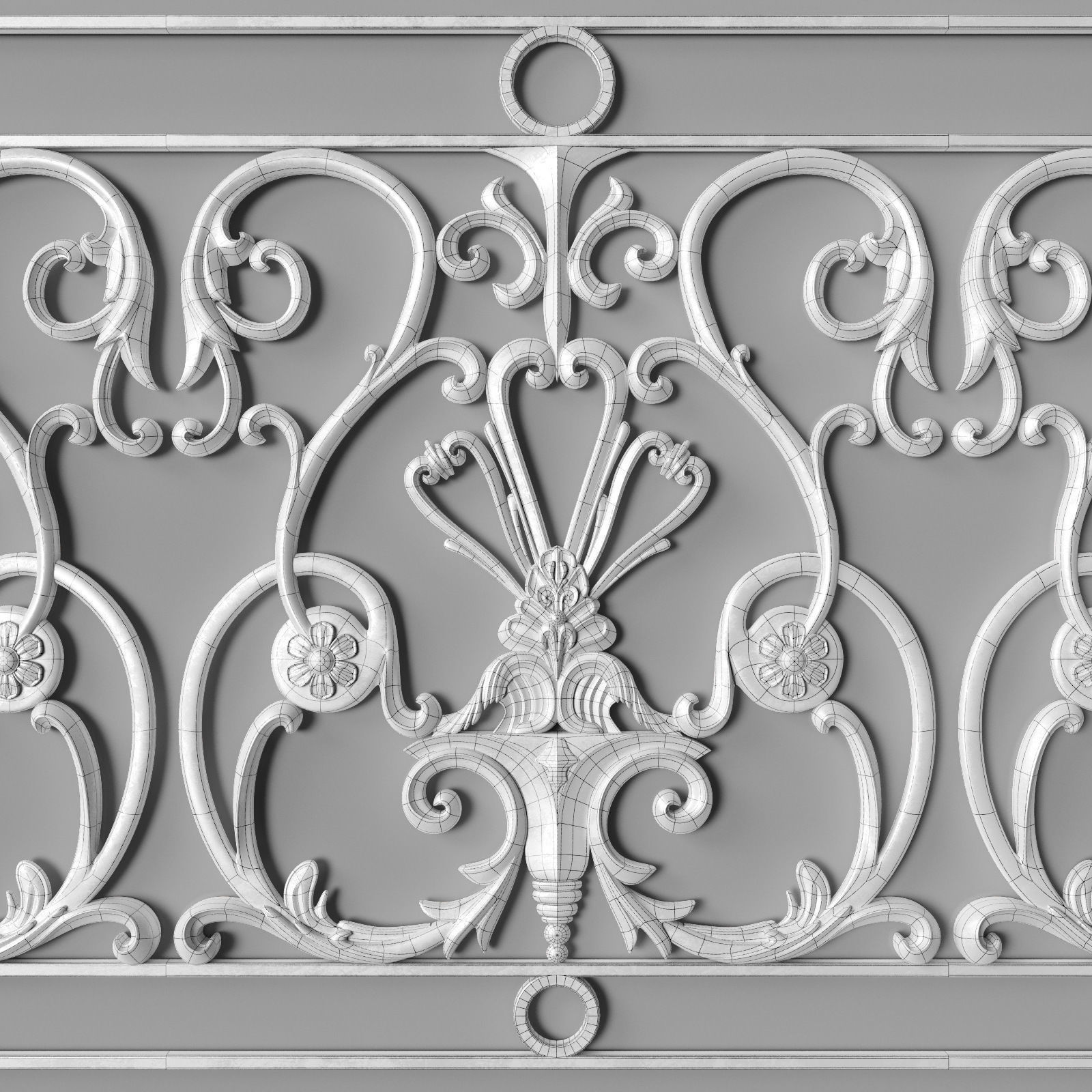 Baluster 3D model_4