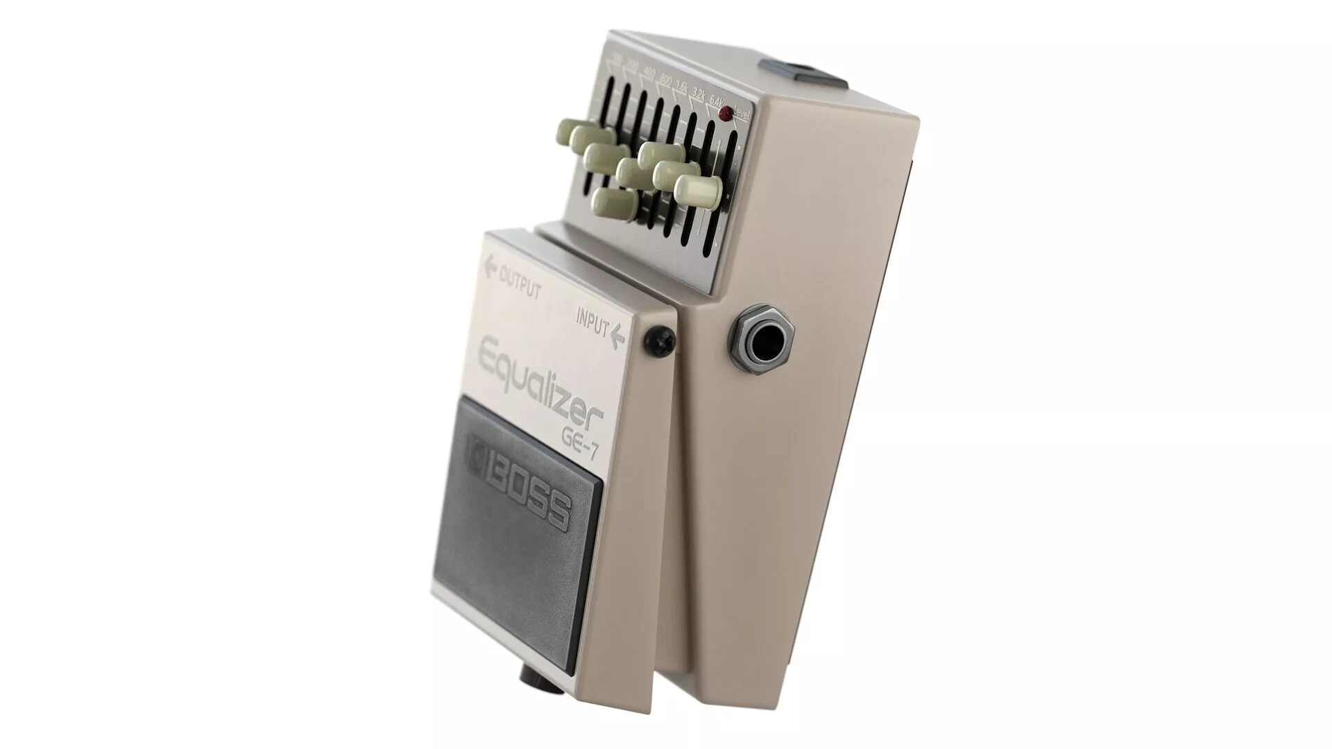 Boss GE-7 Guitar Equalizer Pedal Low-poly 3D model
