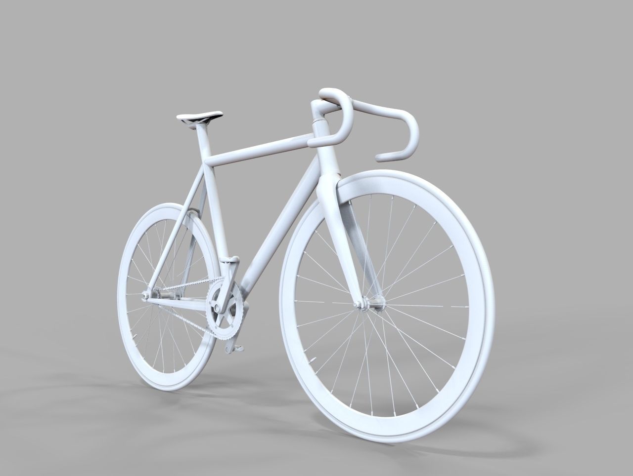 FIXIE BIKE Low-poly 3D model_2