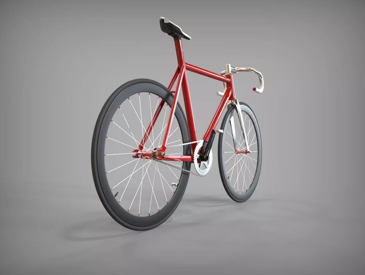 FIXIE BIKE Low-poly 3D model_0