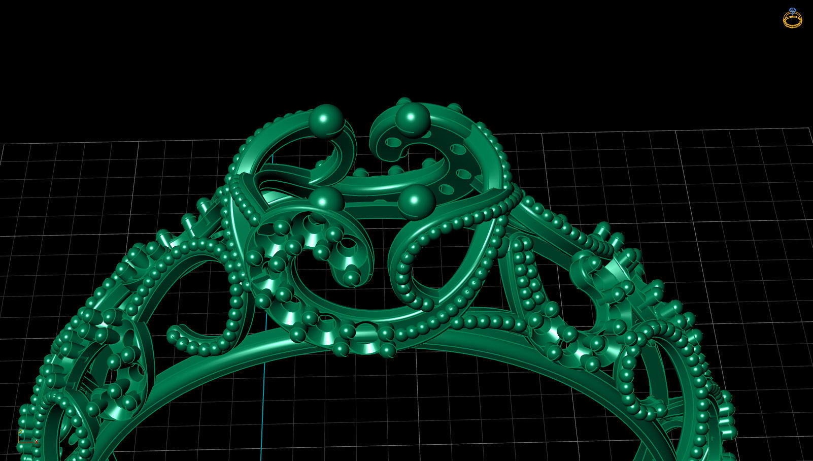 Engagement One Stone Diamond Solitaire Gold Ring 3D print model_18