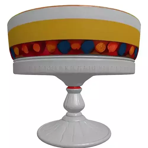 Realistic Berry Trifle Dessert 3D 3D model 5