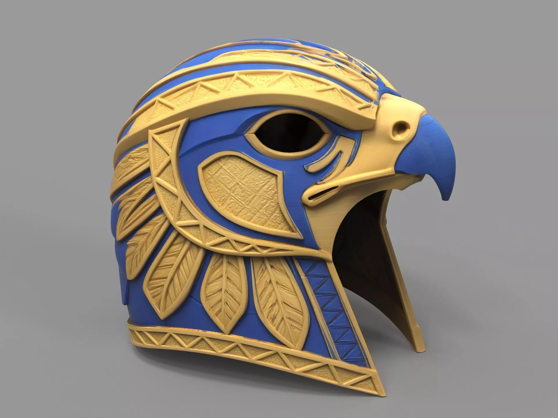 African Egyptian Falcon Wearable Mask 3D print model