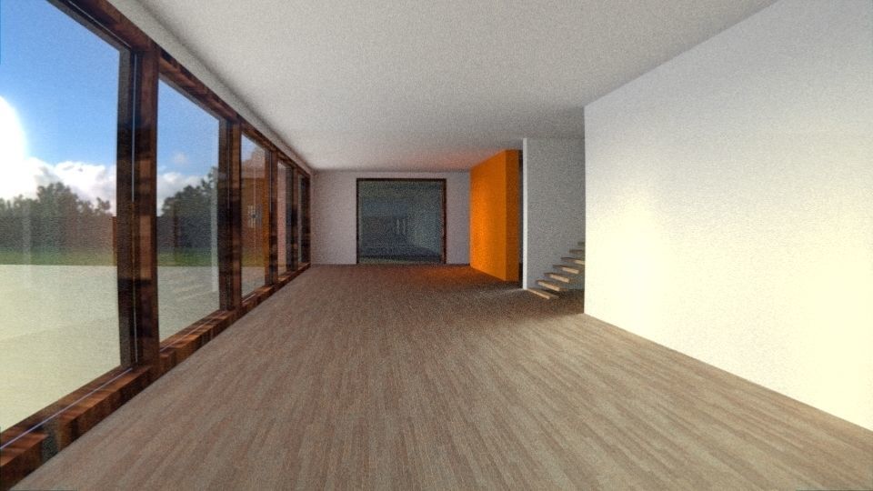 Modern house Free low-poly 3D model_5