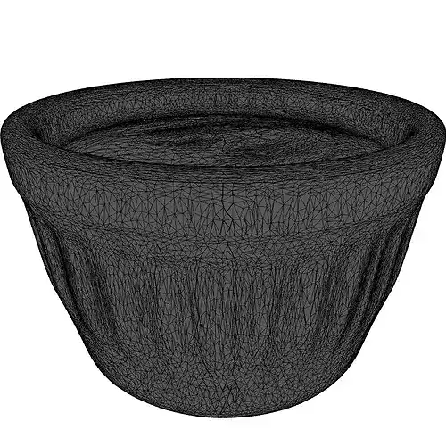 Custard Ramekin Bowl 3D Model 3D model 2