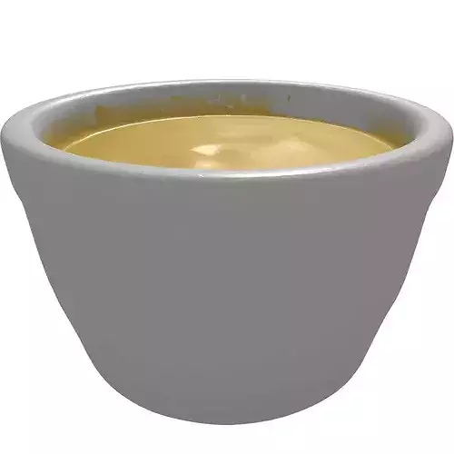 Custard Ramekin Bowl 3D Model 3D model 7