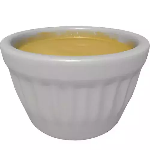 Custard Ramekin Bowl 3D Model 3D model 3