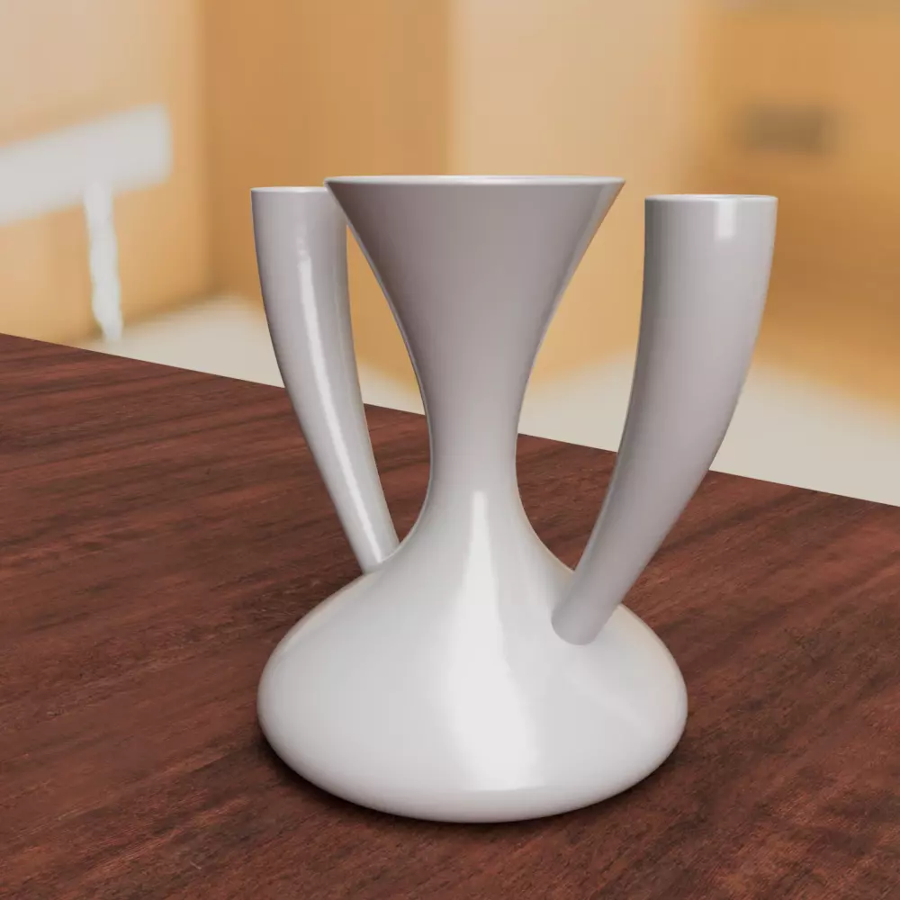 Multi Opening Self-Watering Vase 3D print model